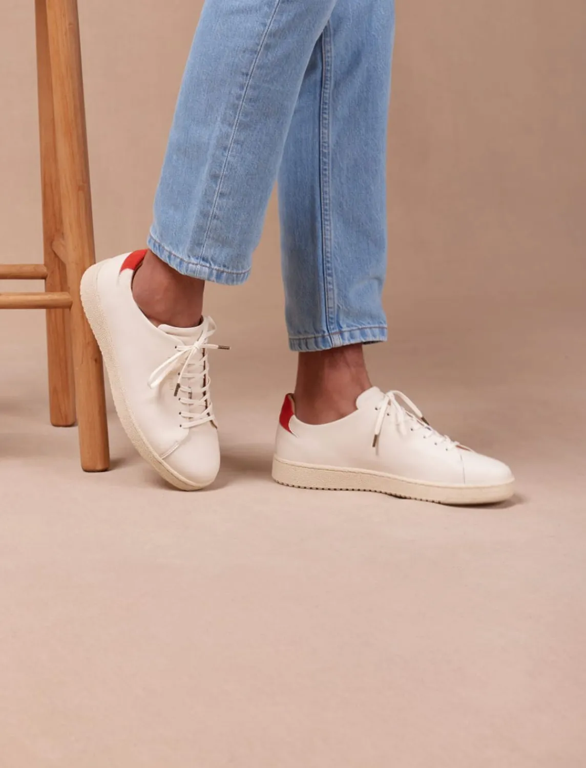 Pied de Biche Sneakers>Arthur Creme & Tangerine