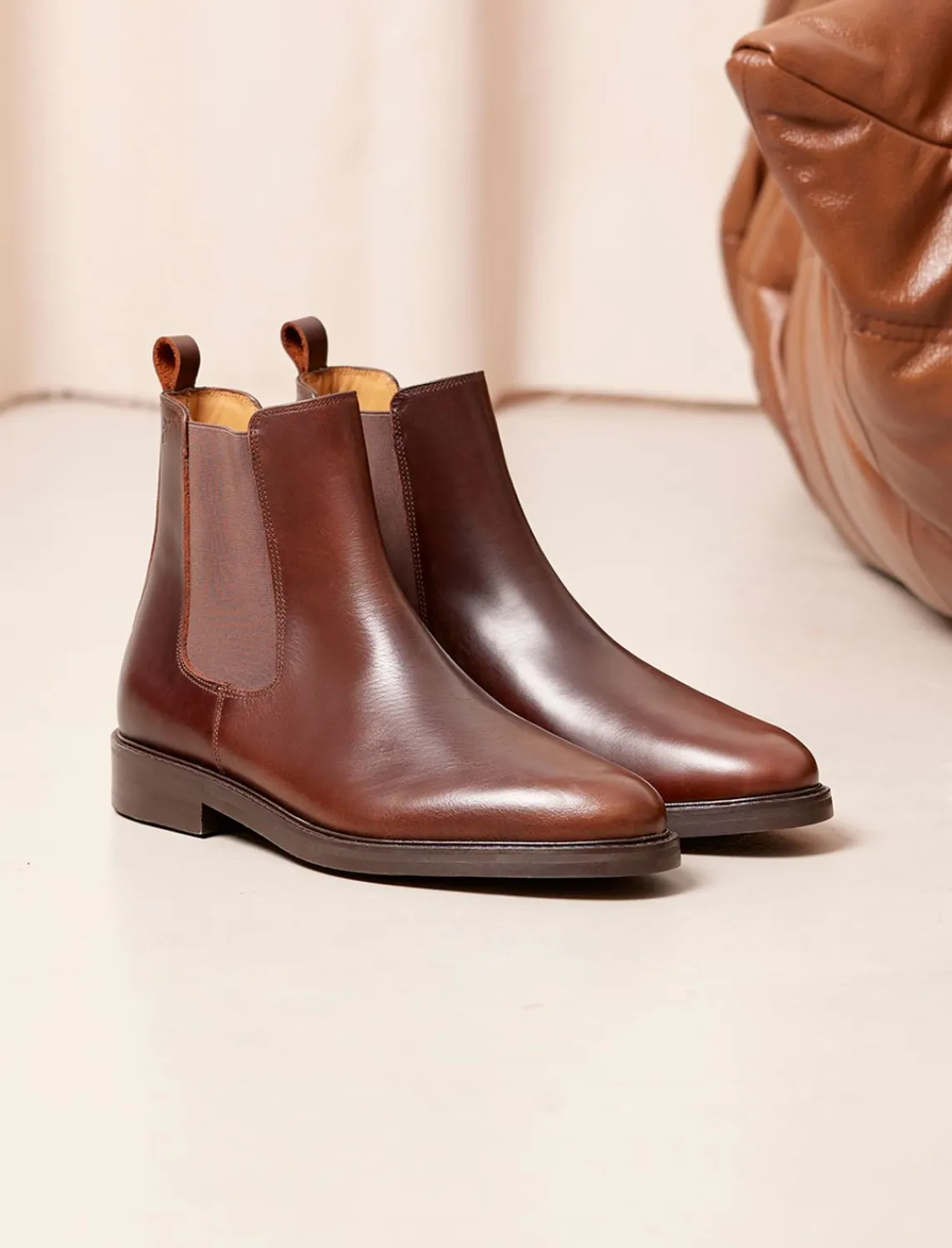 Pied de Biche Boots Et Bottines>Chelsea Boot City Bourgogne