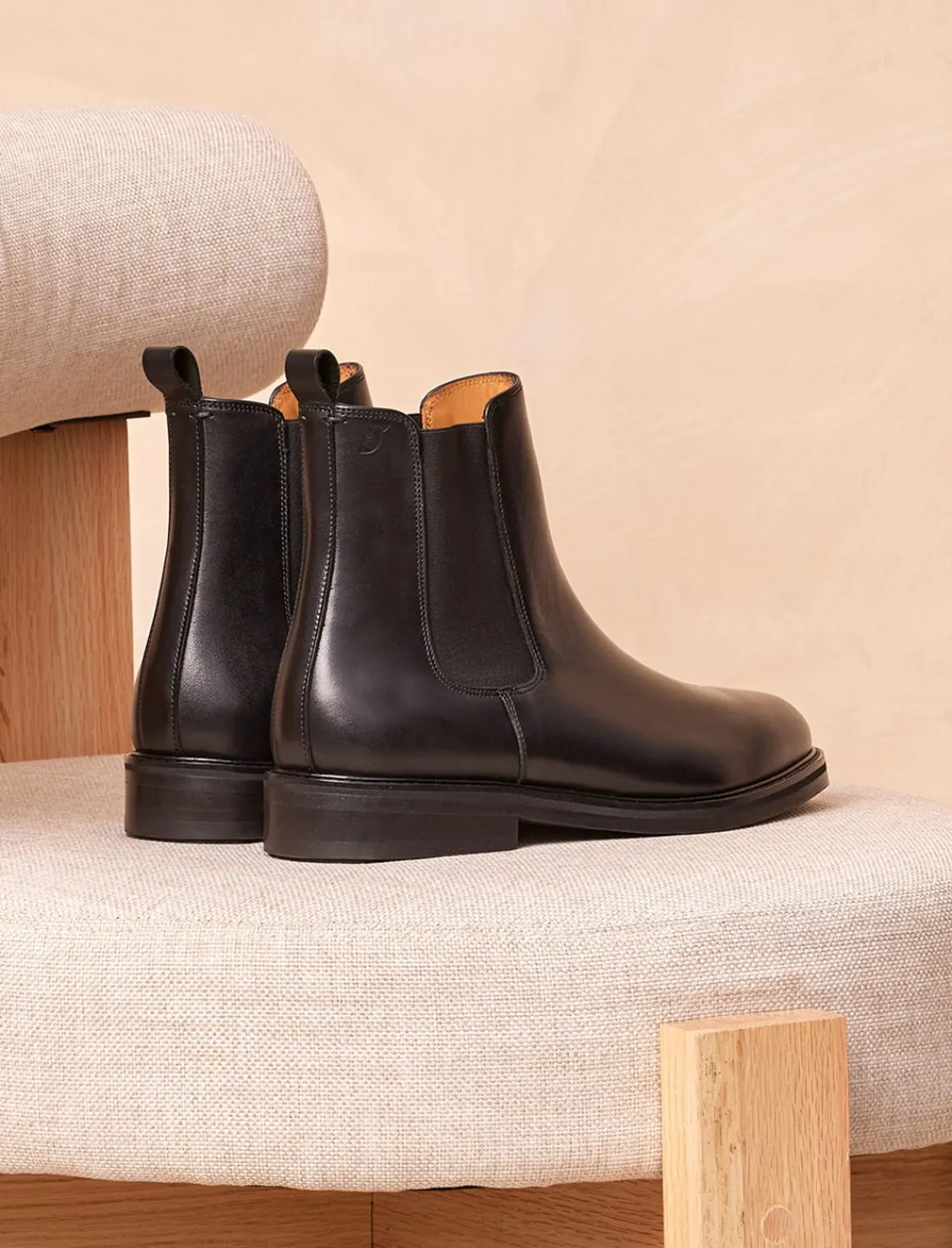 Pied de Biche Boots Et Bottines>Chelsea Boot City Noir