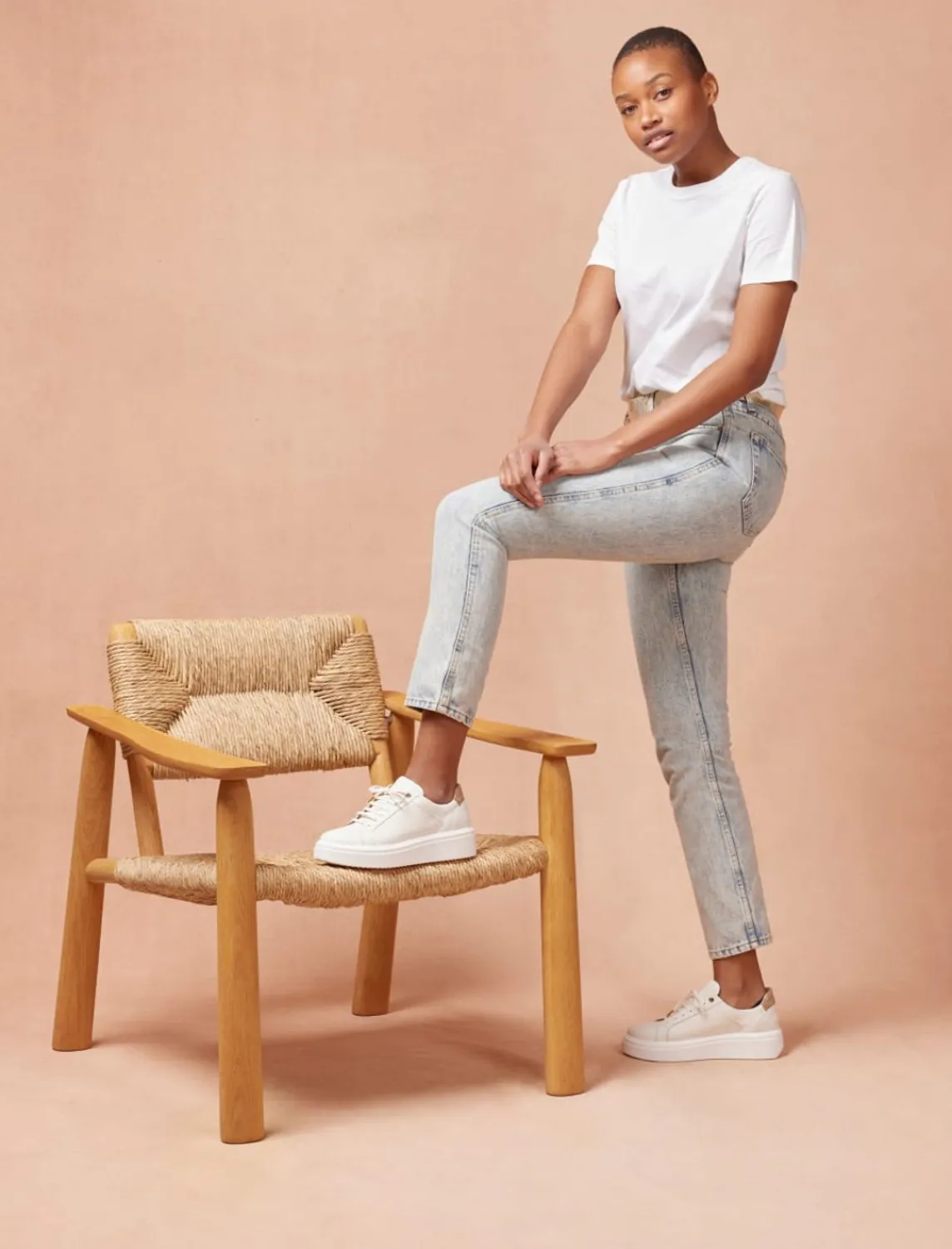 Pied de Biche Sneakers>Chiara Blanc & Dore