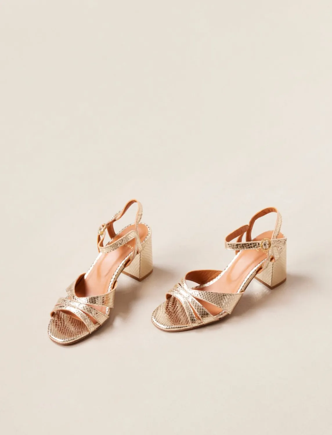 Pied de Biche Sandales>Elea Platinium