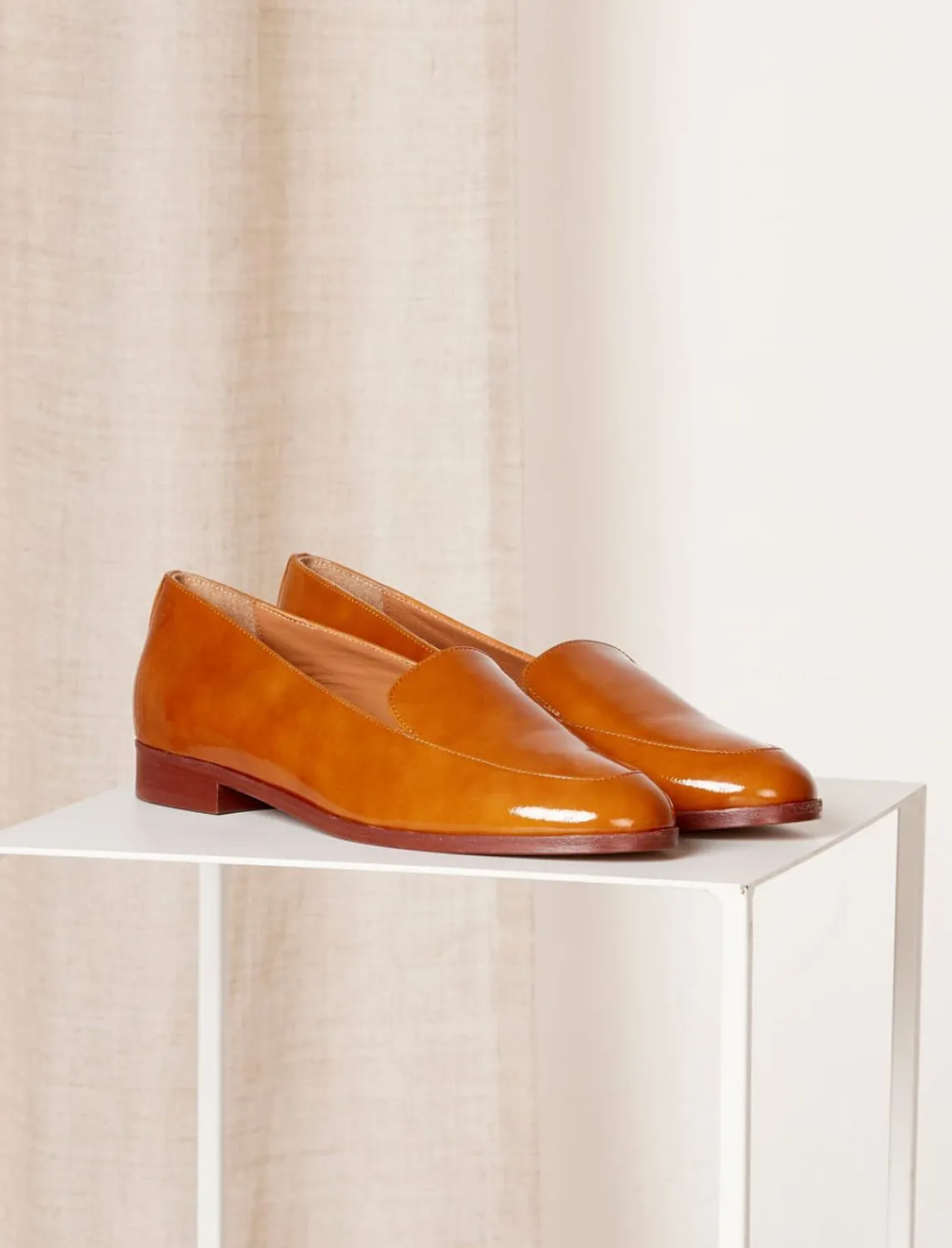Pied de Biche Mocassins Et Derbies>Lou Cognac Verni